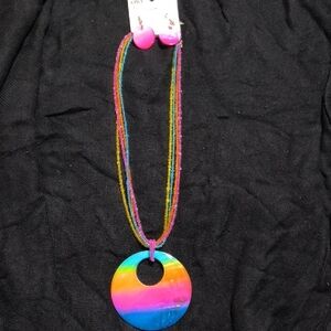 Multicolor Pendant Necklace